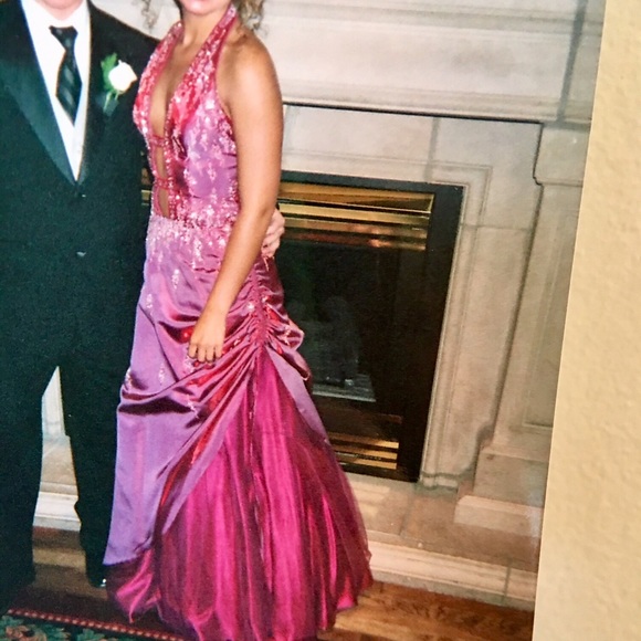 Precious Formals unique crimson gown - Picture 2 of 8